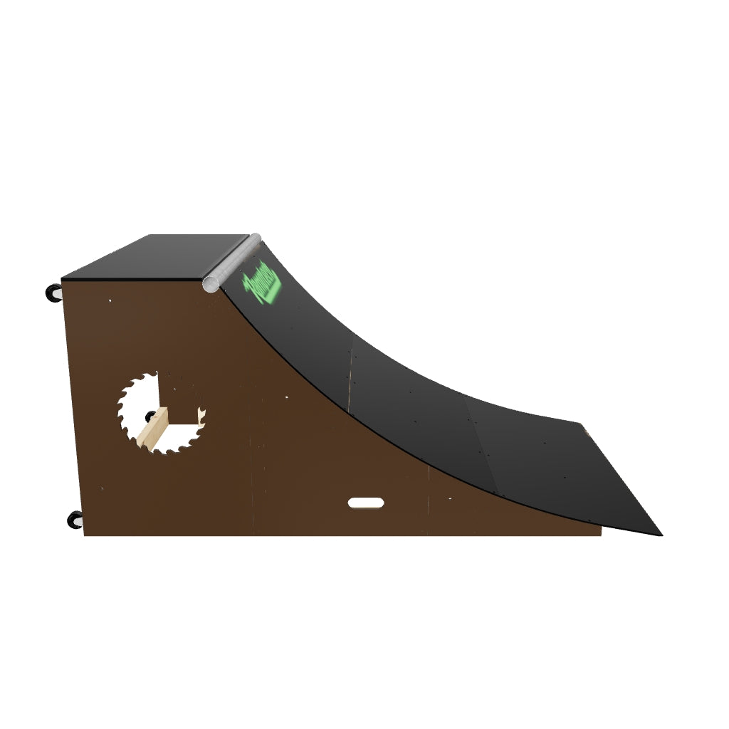 Skateboard Ramp 3'x4' Quarter Pipe Weatherproof Ramptech Ramps