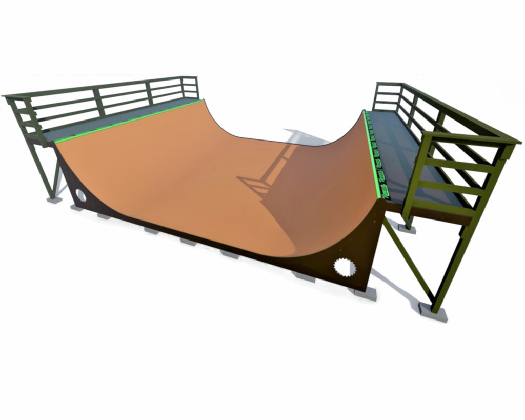 Skateboard Ramp | 5' Long Manual Pad | Weatherproof | Ramptech ...