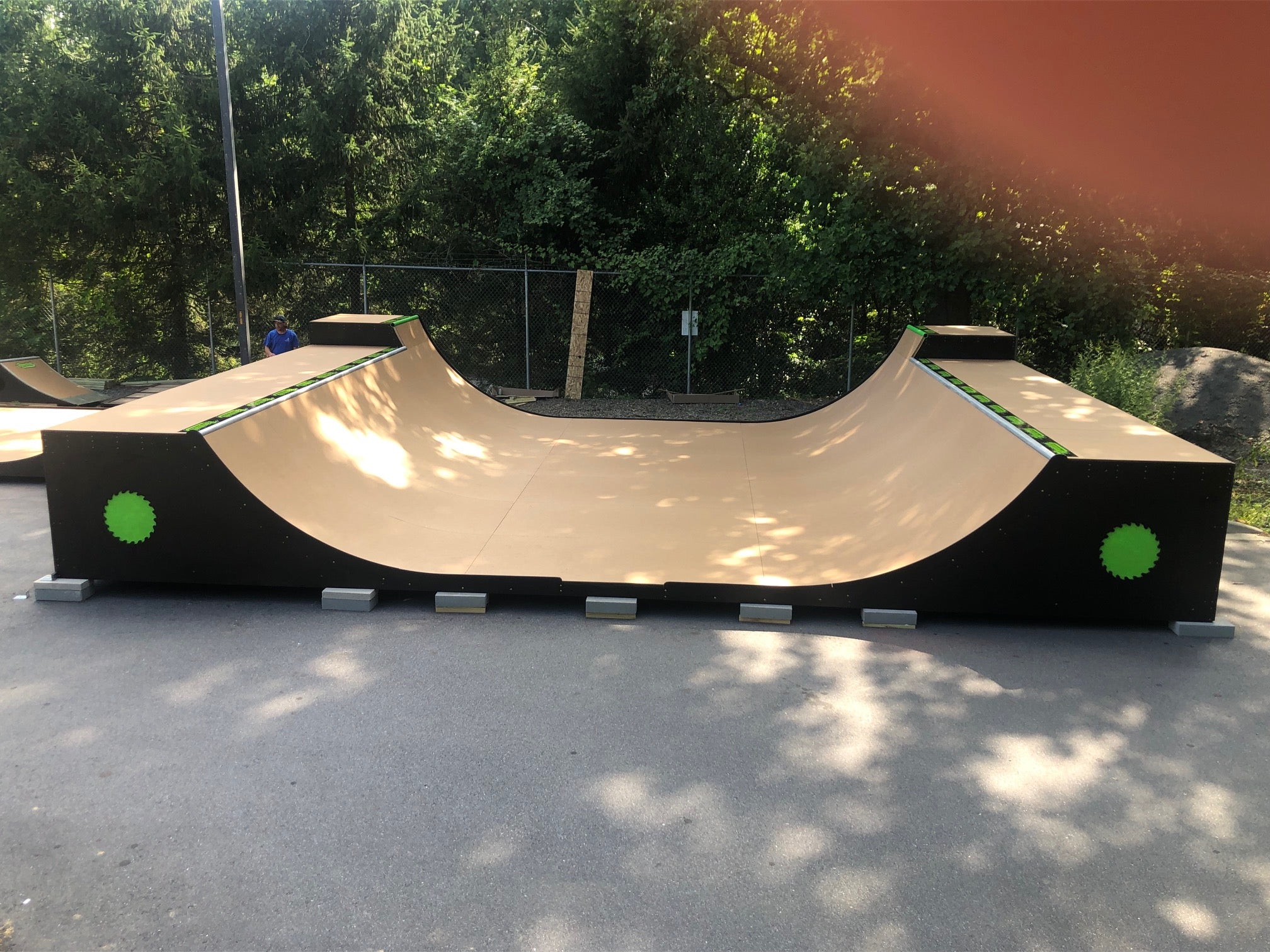 Skateboard Ramp 4'x24' Half Pipe Kit Weatherproof Ramptech