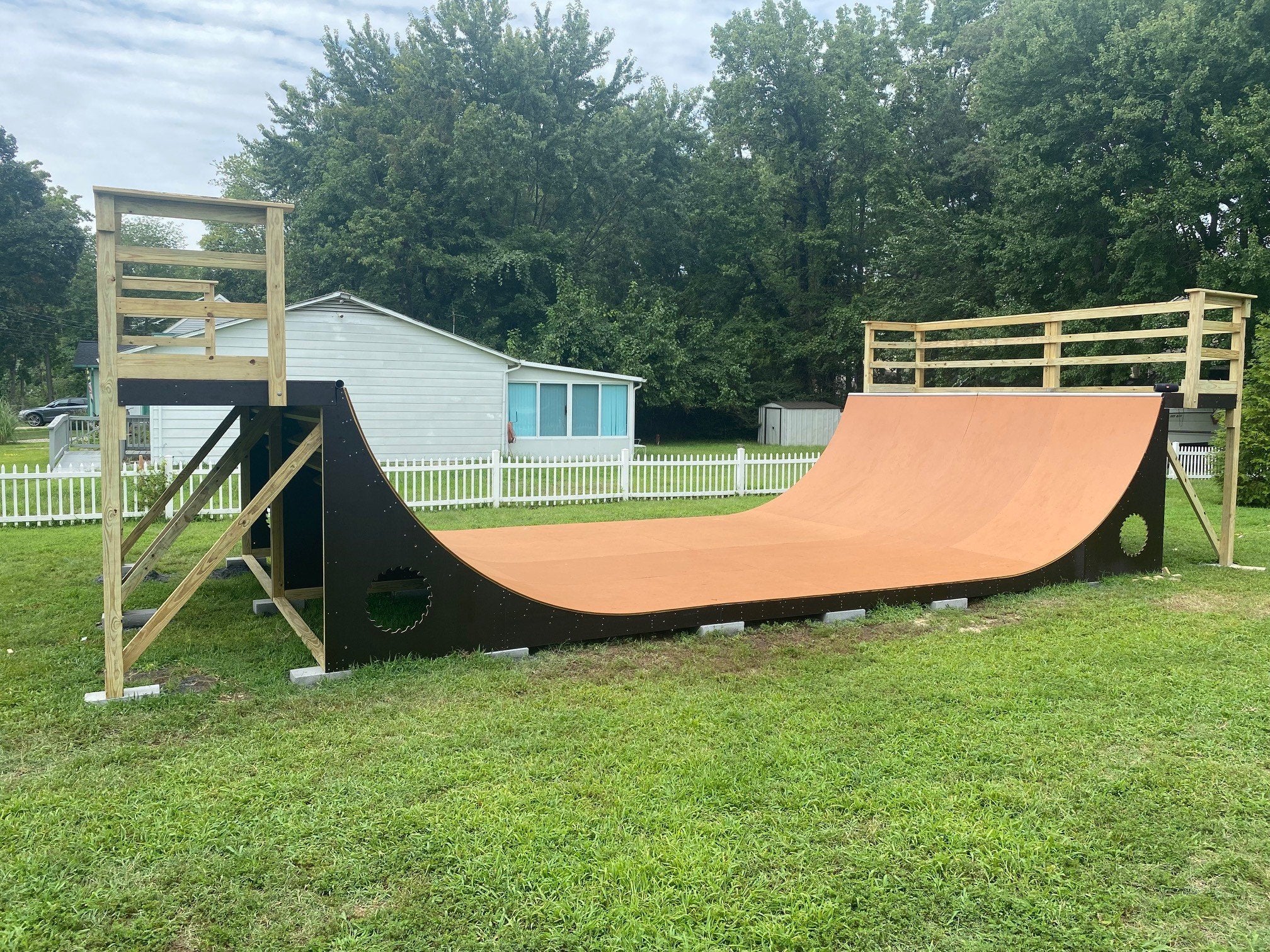 Skateboard Ramp | 6'x24' Half Pipe Kit | Weatherproof | Ramptech Ramps ...