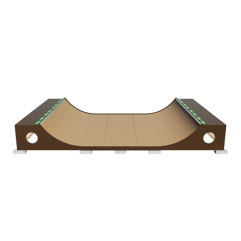 Skateboard Ramp | 3'x16' Half Pipe Kit | Weatherproof | Ramptech Ramps ...