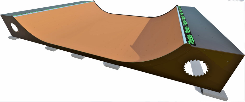 Skateboard Ramp | 3'x16' Half Pipe Kit | Weatherproof | Ramptech Ramps ...
