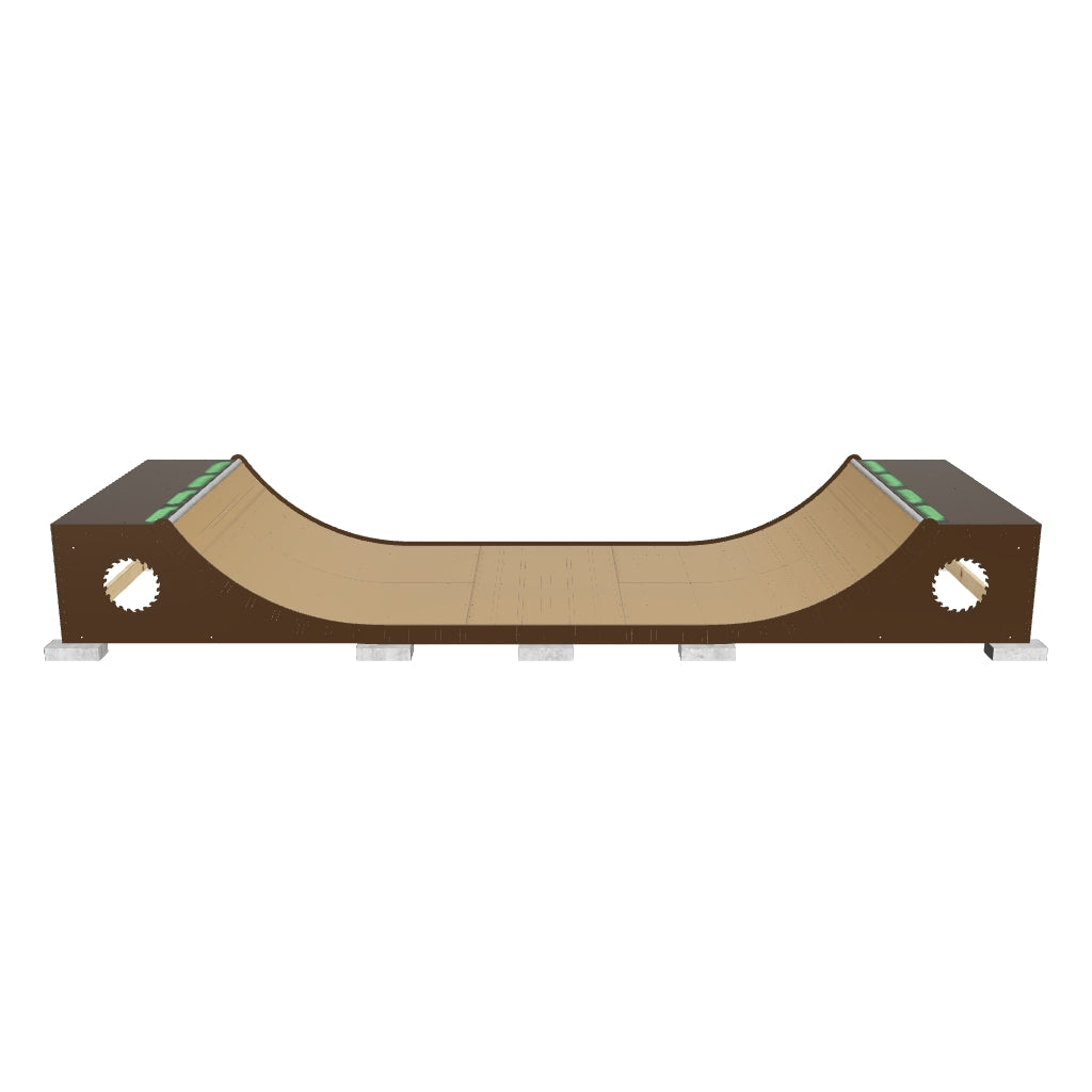 Skateboard Ramp | 3'x8' Half Pipe Kit | Weatherproof | Ramptech Ramps ...