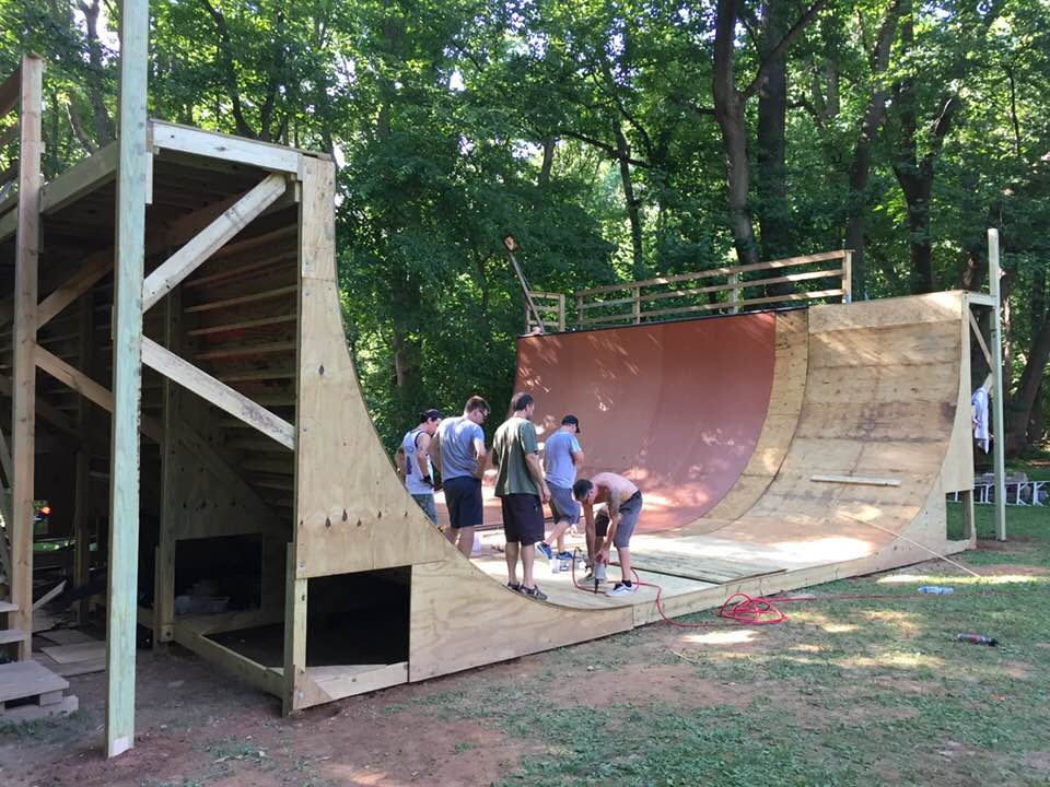 Skateboard Ramp | 12' X 40' Vertical Half Pipe Kit | Weatherproof ...