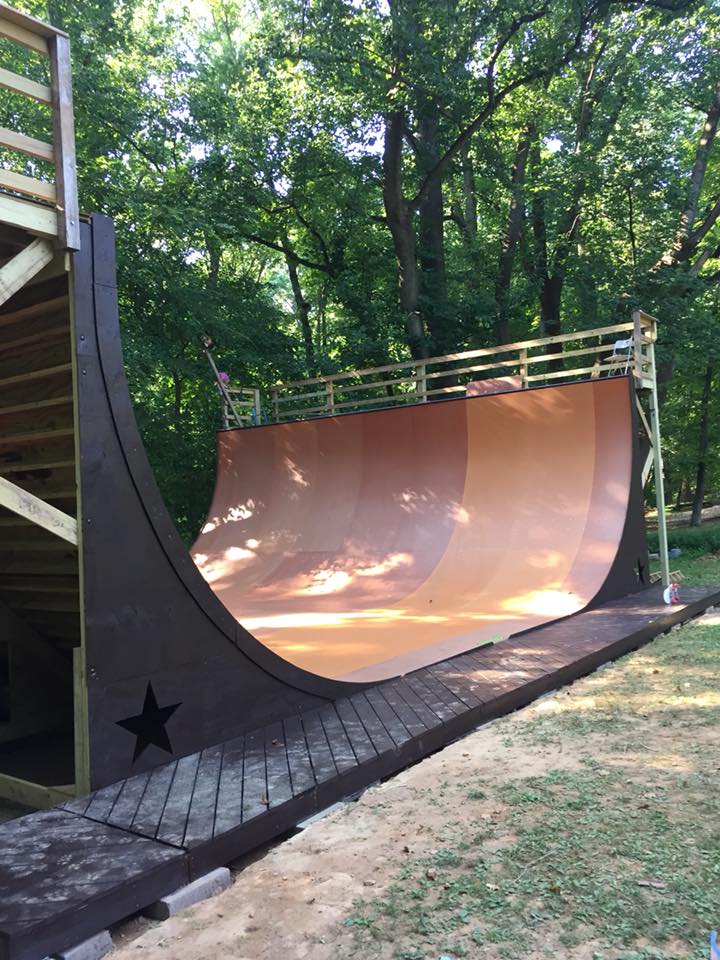 Skateboard Ramp | 12' X 40' Vertical Half Pipe Kit | Weatherproof ...