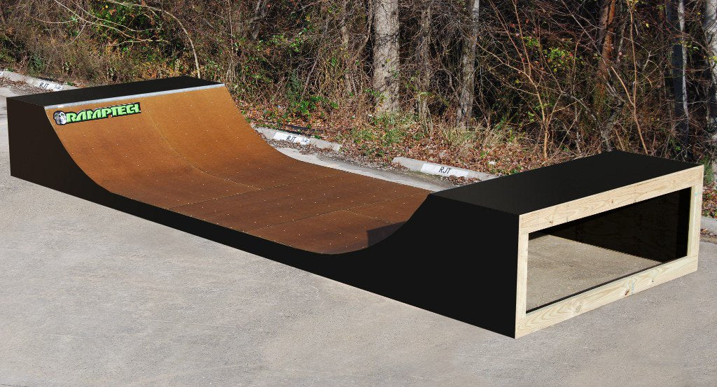 Skateboard Ramp | 2'x8' Indoor Half Pipe Kit | Ramptech Ramps ...