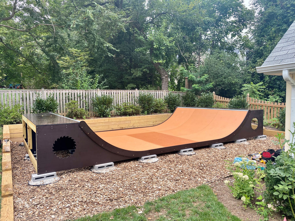 In Line Ramps Skateboard Ramp | 2'x12' Indoor Half Pipe Kit | Ramptech Ramps ...